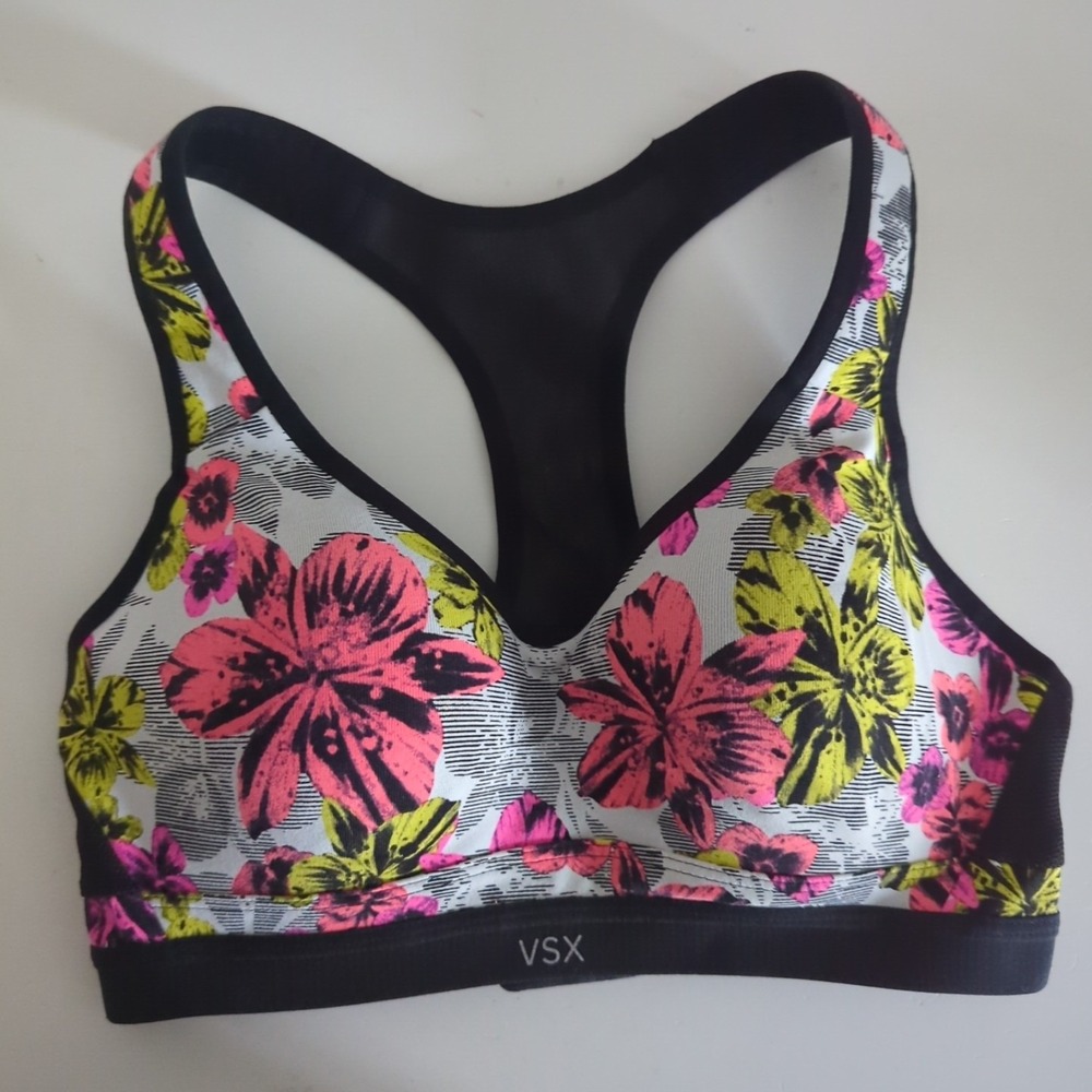 Victoria's Secret VSX 32C Incredible Underwire Sports Bra Racerback Padded - Picture 3 of 12